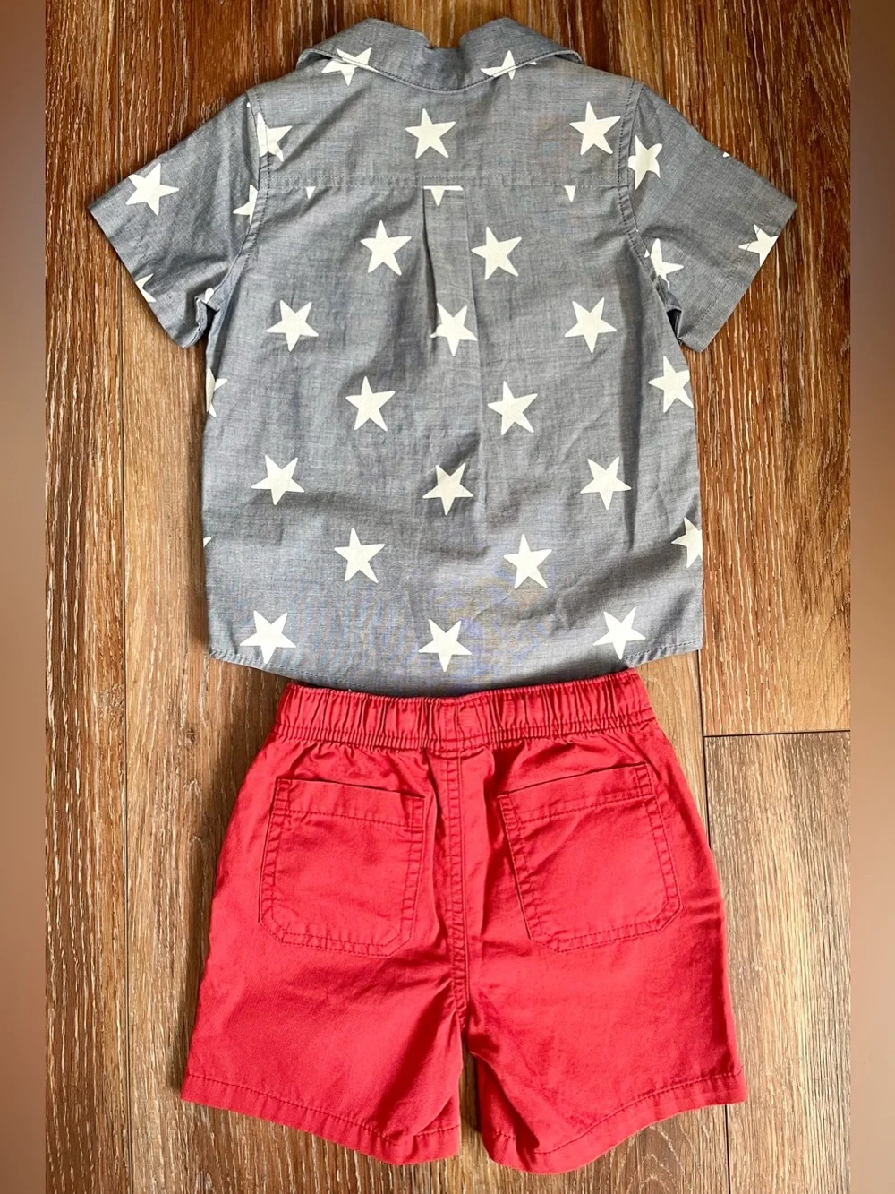 NWOT Cat & Jack Americana Short & Button Down Shirt Set Size 2T